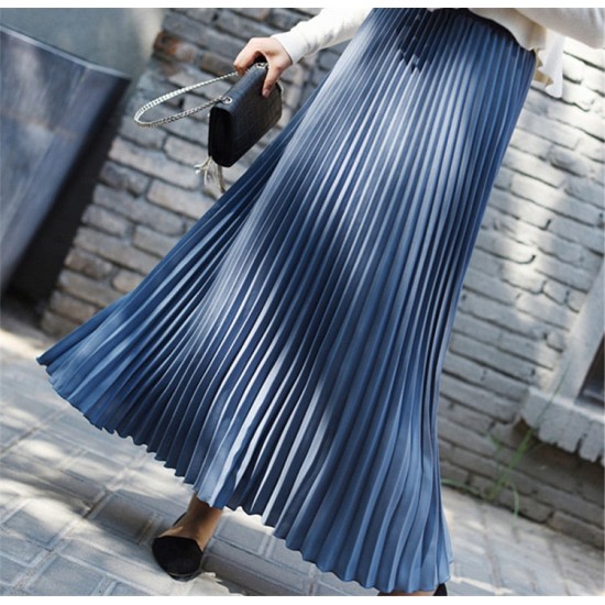 Casual Chiffon Flared High Waist Long Skirts Casual Chiffon Flared High Waist Long Skirts