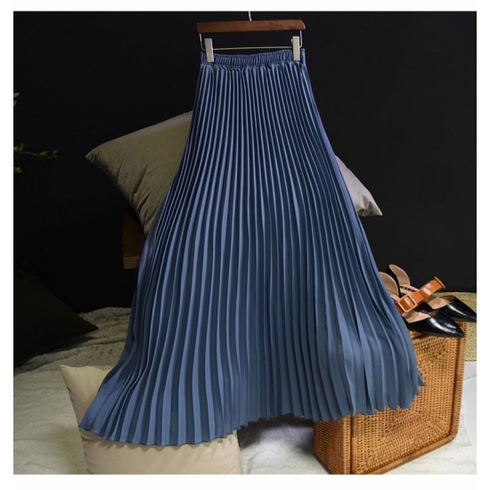Casual Chiffon Flared High Waist Long Skirts Casual Chiffon Flared High Waist Long Skirts