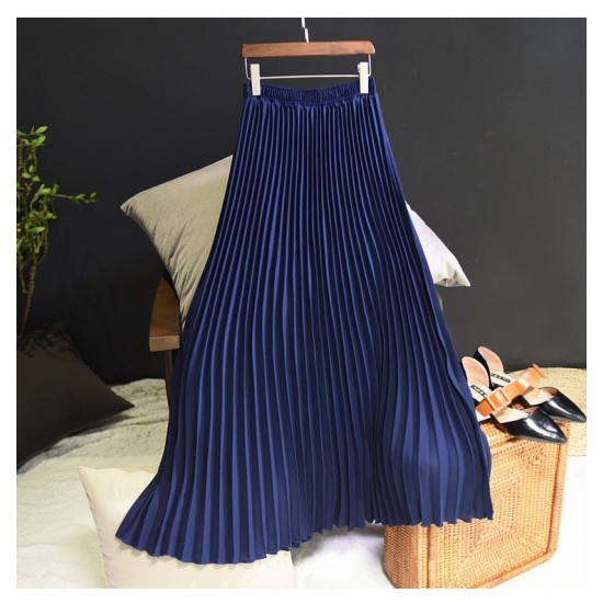 Casual Chiffon Flared High Waist Long Skirts Casual Chiffon Flared High Waist Long Skirts