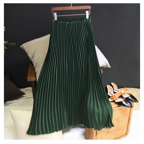 Casual Chiffon Flared High Waist Long Skirts Casual Chiffon Flared High Waist Long Skirts