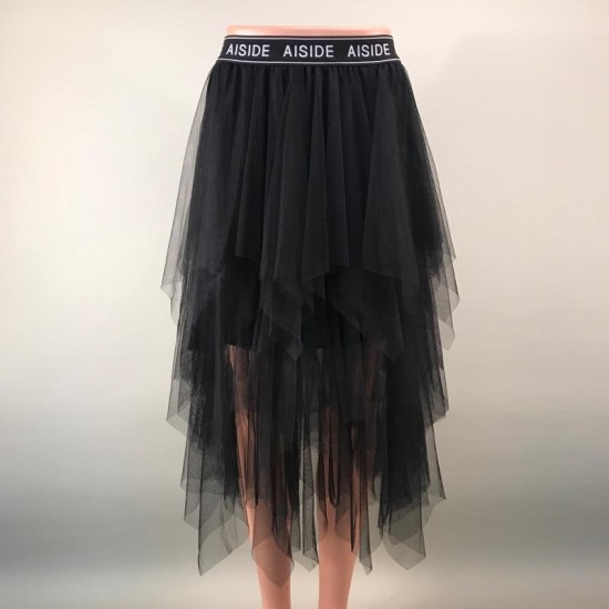 Fashion Elastic High Waist Pleated Long Midi Skirt Fashion Elastic High Waist Pleated Long Midi Skirt