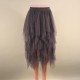 Fashion Elastic High Waist Pleated Long Midi Skirt Fashion Elastic High Waist Pleated Long Midi Skirt