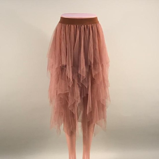 Fashion Elastic High Waist Pleated Long Midi Skirt Fashion Elastic High Waist Pleated Long Midi Skirt