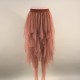 Fashion Elastic High Waist Pleated Long Midi Skirt Fashion Elastic High Waist Pleated Long Midi Skirt