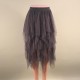 Fashion Elastic High Waist Pleated Long Midi Skirt Fashion Elastic High Waist Pleated Long Midi Skirt