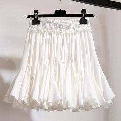 Chiffon Tutu Pleated Mini Sun School Skirt