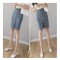 Denim Sheath Wrap Single-Breasted High Waist Pencil Midi Skirt
