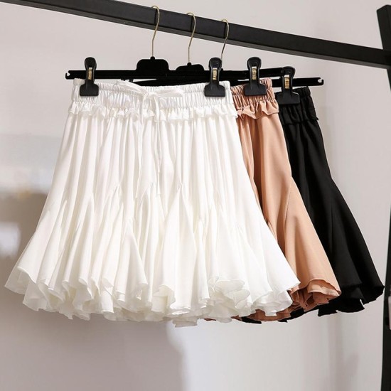 Chiffon Tutu Pleated Mini Sun School Skirt Chiffon Tutu Pleated Mini Sun School Skirt