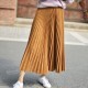 Elegant Suede Pleated Midi Skirt Elegant Suede Pleated Midi Skirt