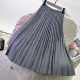 Elegant Suede Pleated Midi Skirt Elegant Suede Pleated Midi Skirt