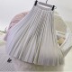 Elegant Suede Pleated Midi Skirt Elegant Suede Pleated Midi Skirt