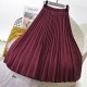 Elegant Suede Pleated Midi Skirt Elegant Suede Pleated Midi Skirt