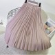 Elegant Suede Pleated Midi Skirt Elegant Suede Pleated Midi Skirt