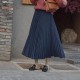 Elegant Suede Pleated Midi Skirt Elegant Suede Pleated Midi Skirt