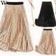 Fashion Boho Elastic Waist Pleated Vintage Solid Slim Casual Long Skirt Fashion Boho Elastic Waist Pleated Vintage Solid Slim Casual Long Skirt
