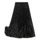 Fashion Boho Elastic Waist Pleated Vintage Solid Slim Casual Long Skirt Fashion Boho Elastic Waist Pleated Vintage Solid Slim Casual Long Skirt