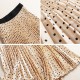 Fashion Boho Elastic Waist Pleated Vintage Solid Slim Casual Long Skirt Fashion Boho Elastic Waist Pleated Vintage Solid Slim Casual Long Skirt