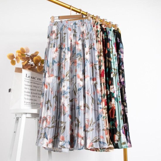 Elegant Chiffon Pleated High Waist Maxi Skirt Elegant Chiffon Pleated High Waist Maxi Skirt