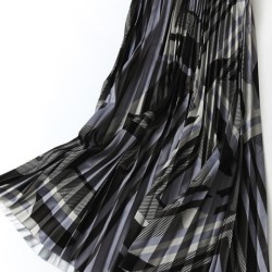Fashion Midi Long Pleated Skirt Women Style Mid-Length