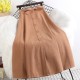 Fashion Elastic High Waist Single Breasted Bowknot Pleated Mid-Skirt Fashion Elastic High Waist Single Breasted Bowknot Pleated Mid-Skirt
