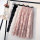 Fashion Tassels Skirts Thin A-line Feathers Empire Solid Fashion Tassels Skirts Thin A-line Feathers Empire Solid