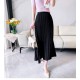 Fashion Diamond Beaded Satin Midi Long Pleated Skirt Women Style High Waist Fashion Diamond Beaded Satin Midi Long Pleated Skirt Women Style High Waist