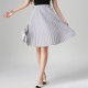 High Waist Pleated Solid Color Chiffon Vintage Skirt High Waist Pleated Solid Color Chiffon Vintage Skirt