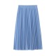 Fashion High Waist Pleated Solid Color Half Length Elastic Skirt Fashion High Waist Pleated Solid Color Half Length Elastic Skirt