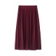 Fashion High Waist Pleated Solid Color Half Length Elastic Skirt Fashion High Waist Pleated Solid Color Half Length Elastic Skirt