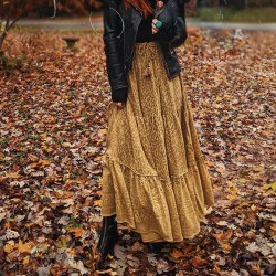 Boho chic  Print Wild Thing Maxi Skirt
