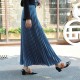 Casual Chiffon Flared High Waist Long Skirts Casual Chiffon Flared High Waist Long Skirts