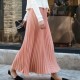 Casual Chiffon Flared High Waist Long Skirts Casual Chiffon Flared High Waist Long Skirts