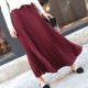 Casual Chiffon Flared High Waist Long Skirts Casual Chiffon Flared High Waist Long Skirts