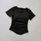 V-neck Yoga Suit Short Sleeve Women's Gym Fitness Top