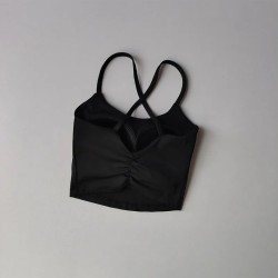 Sports Bra Women with Cross Shaped Back and Side Fitness Bra