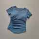 V-neck Yoga Suit Short Sleeve Women's Gym Fitness Top V-neck Yoga Suit Short Sleeve Women's Gym Fitness Top