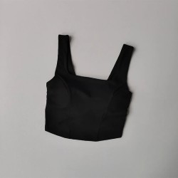 One-piece Cup Cross Back Sports Bra Tank Top