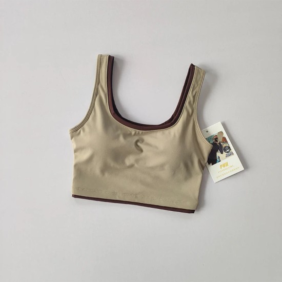 Contrast U-Shaped Sports Bra Yoga Tank Top Contrast U-Shaped Sports Bra Yoga Tank Top