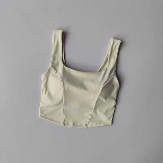 One-piece Cup Cross Back Sports Bra Tank Top One-piece Cup Cross Back Sports Bra Tank Top