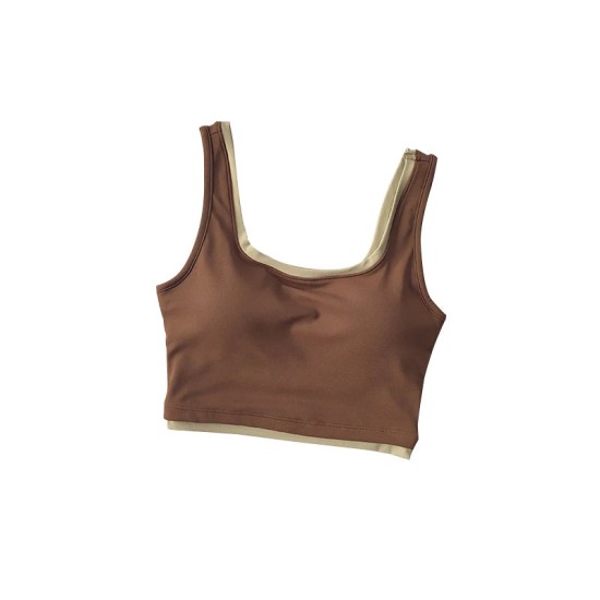 Contrast U-Shaped Sports Bra Yoga Tank Top Contrast U-Shaped Sports Bra Yoga Tank Top
