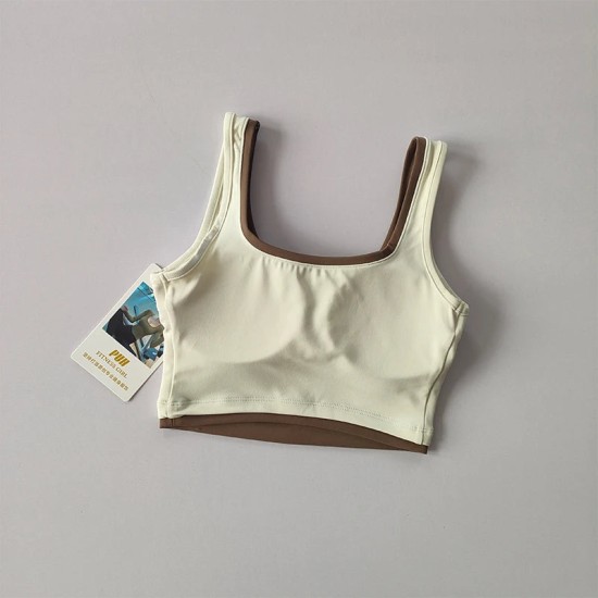 Contrast U-Shaped Sports Bra Yoga Tank Top Contrast U-Shaped Sports Bra Yoga Tank Top