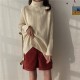 Turtleneck Women Colors Pullover Casual Loose Knit Long Sweaters Turtleneck Women Colors Pullover Casual Loose Knit Long Sweaters