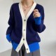 Vintage Cardigan V Neck Single-breasted Korean Chic Knitted Sweater Vintage Cardigan V Neck Single-breasted Korean Chic Knitted Sweater