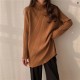 Turtleneck Women Colors Pullover Casual Loose Knit Long Sweaters Turtleneck Women Colors Pullover Casual Loose Knit Long Sweaters