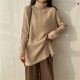Turtleneck Women Colors Pullover Casual Loose Knit Long Sweaters Turtleneck Women Colors Pullover Casual Loose Knit Long Sweaters