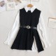 Vest Sweater Women White Shirts Knitted Vest Two-piece Set Vest Sweater Women White Shirts Knitted Vest Two-piece Set
