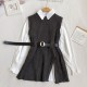 Vest Sweater Women White Shirts Knitted Vest Two-piece Set Vest Sweater Women White Shirts Knitted Vest Two-piece Set
