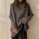 Turtleneck Women Colors Pullover Casual Loose Knit Long Sweaters Turtleneck Women Colors Pullover Casual Loose Knit Long Sweaters