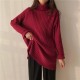 Turtleneck Women Colors Pullover Casual Loose Knit Long Sweaters Turtleneck Women Colors Pullover Casual Loose Knit Long Sweaters