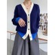 Vintage Cardigan V Neck Single-breasted Korean Chic Knitted Sweater Vintage Cardigan V Neck Single-breasted Korean Chic Knitted Sweater